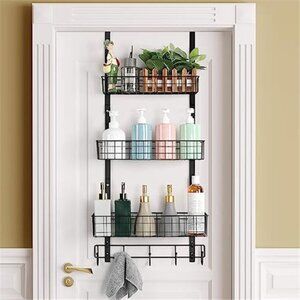 Over the Door Pantry Organizer 3 Tier Hanging Basket Storage Rack